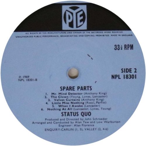 SPARE PARTS Mono Label Side B