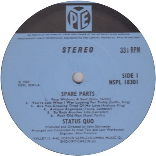 SPARE PARTS Stereo Label Side A