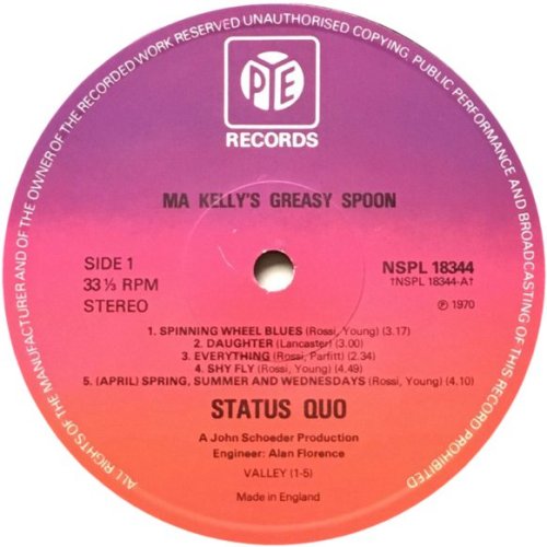 MA KELLY'S GREASY SPOON Reissue - Purple Pye Label v2 Side A