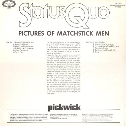 PICTURES OF MATCHSTICK MEN Standard Sleeve v2 Rear
