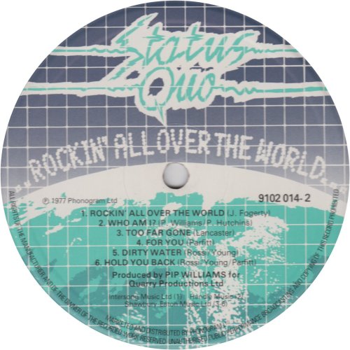 ROCKIN' ALL OVER THE WORLD Standard Label Side B