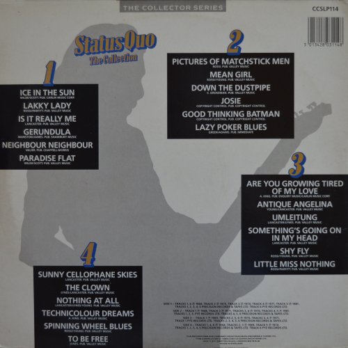 THE COLLECTION Standard Gatefold Sleeve Rear