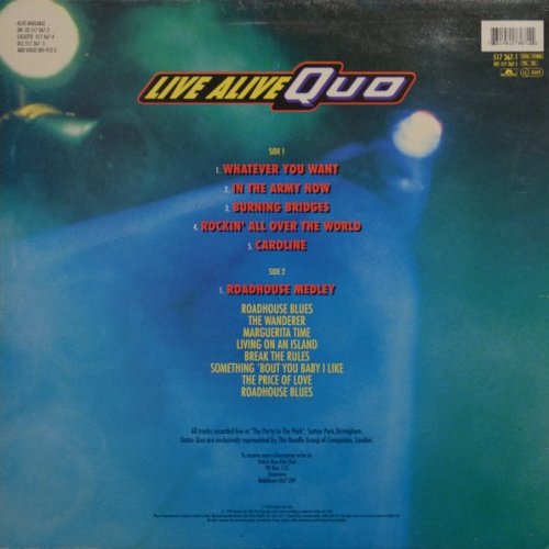 LIVE ALIVE QUO Standard Sleeve Rear