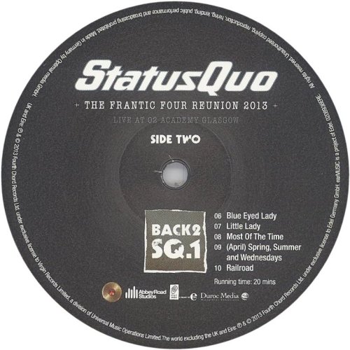 BACK 2 SQ1 - THE FRANTIC FOUR REUNION 2013 Label: Disc 1 Side B