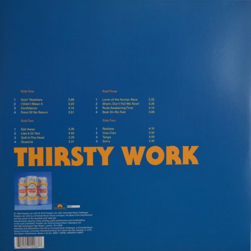 THE VINYL COLLECTION 1981 - 1996 (BOX SET) Sleeve: Thirsty Work Rear