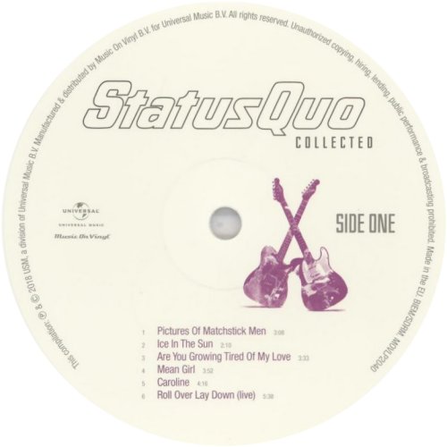 COLLECTED (WHITE VINYL REISSUE) Label: Disc 1 Side A