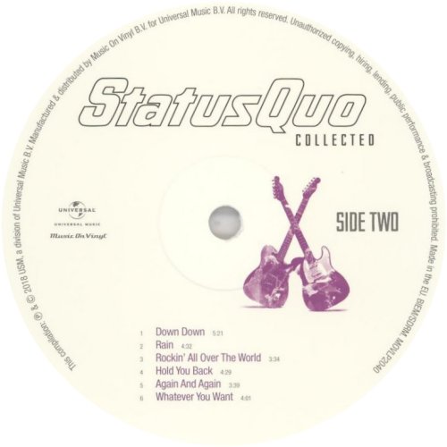 COLLECTED (WHITE VINYL REISSUE) Label: Disc 1 Side B