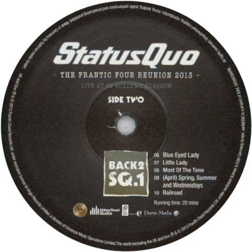 BACK 2 SQ1 - THE FRANTIC FOUR REUNION 2013 (REISSUE) Label: Disc 1 Side B