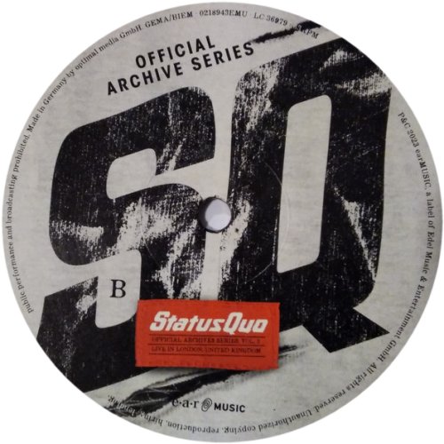 OFFICIAL ARCHIVE SERIES VOL 2: LIVE IN LONDON Label - Disc 1 Side B
