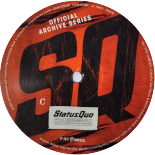 OFFICIAL ARCHIVE SERIES VOL 2: LIVE IN LONDON Label - Disc 2 Side A