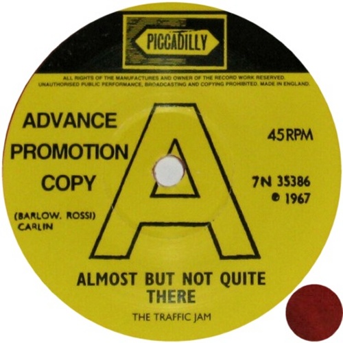 ALMOST BUT NOT QUITE THERE Bootleg: Red Vinyl - made to look like a promo Label