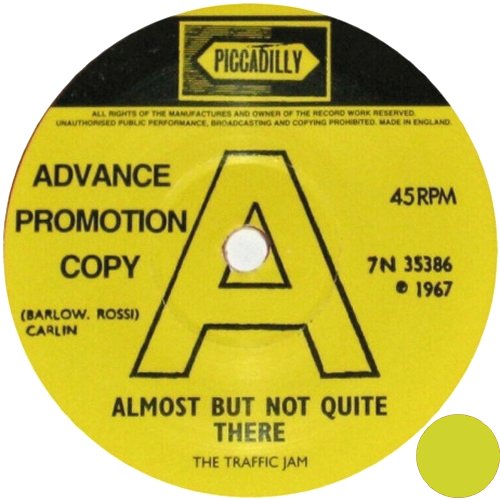 ALMOST BUT NOT QUITE THERE Bootleg: Yellow Vinyl - made to look like a promo Label
