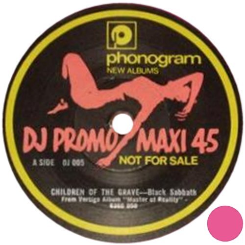 CHILDREN OF THE GRAVE Promo Bootleg - Pink vinyl Label