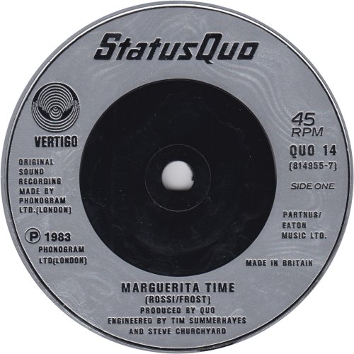 MARGUERITA TIME Silver Injection Label Side A