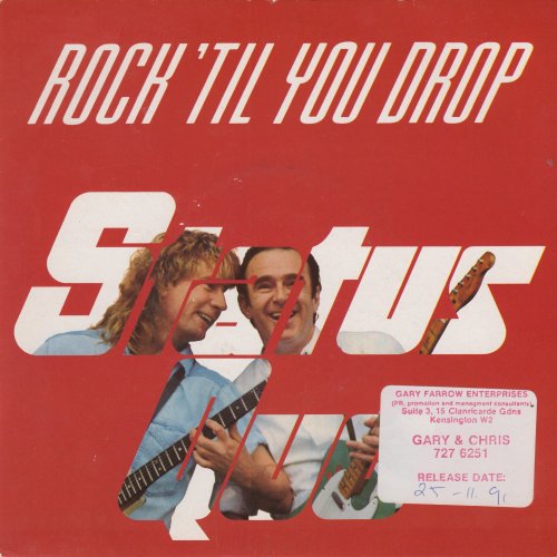 ROCK 'TIL YOU DROP Promo sleeve (Standard Picture Sleeve with sticker) Front