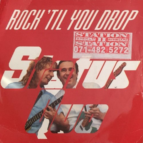 ROCK 'TIL YOU DROP Promo sleeve (Standard Picture Sleeve with radio sticker) Front