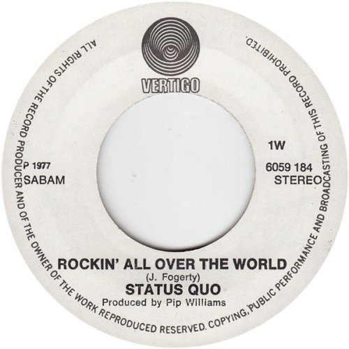 ROCKIN' ALL OVER THE WORLD Label Side A