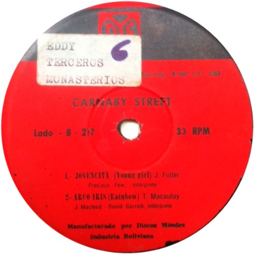 CARNABY STREET E.P. (PICTURES OF MATCHSTICK MEN) 1st Issue Label Side B