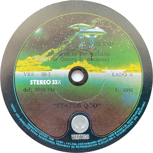 LIVING ON AN ISLAND Label Side A