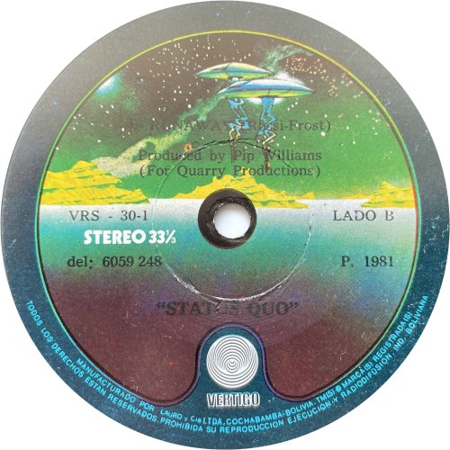 LIVING ON AN ISLAND Label Side B