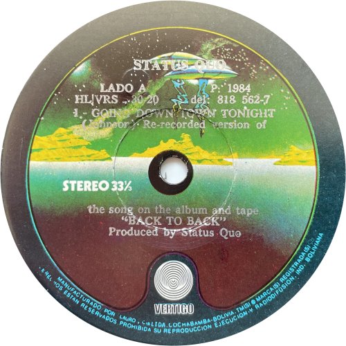 GOING DOWN TOWN TONIGHT Label Side A