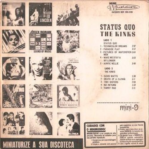 STATUS QUO / KINKS EP Picture Sleeve v2 Rear