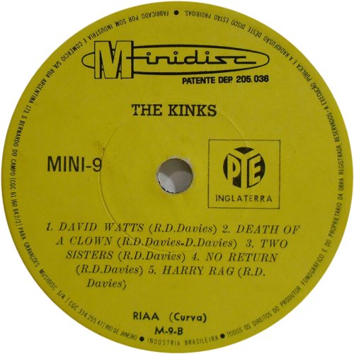 STATUS QUO / KINKS EP Yellow Label v2 Side B