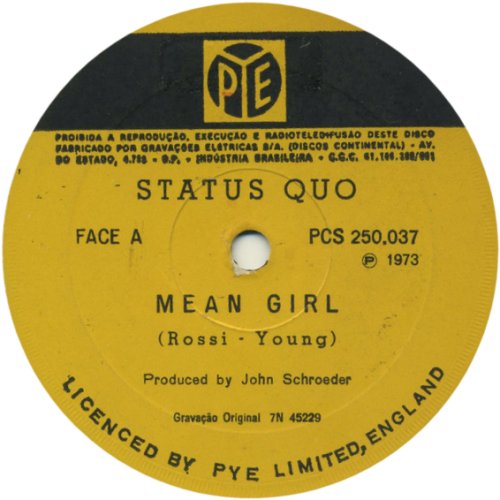 MEAN GIRL Yellow Label Side A