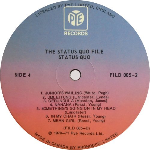 THE FILE SERIES Label - Disc 2 Side B