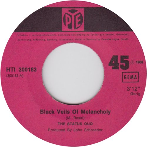 BLACK VEILS OF MELANCHOLY Label 2 Side A