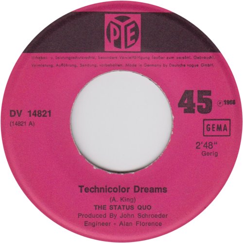 TECHNICOLOR DREAMS Label 1 Side A