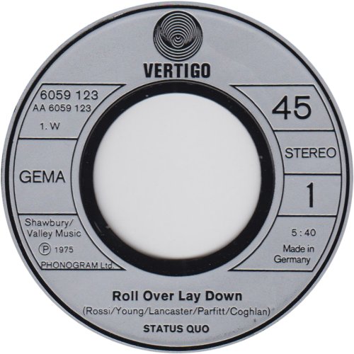 ROLL OVER LAY DOWN Label Side A