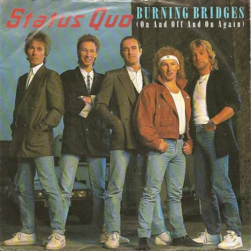 BURNING BRIDGES (ON AND OFF AND ON AGAIN) Picture Sleeve Front