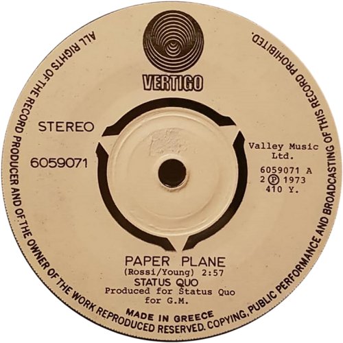 PAPER PLANE Push-out Centre Side A