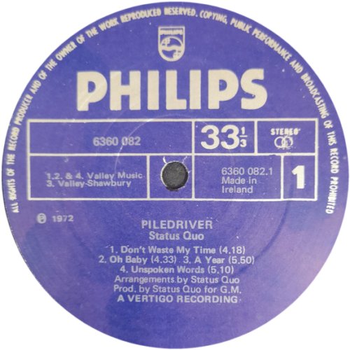 PILEDRIVER Label 2 Side A