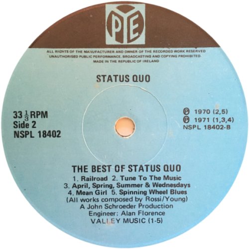 THE BEST OF Label Side B