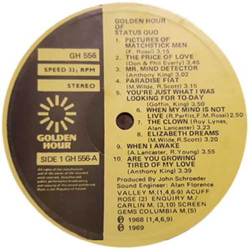 GOLDEN HOUR OF Label Label