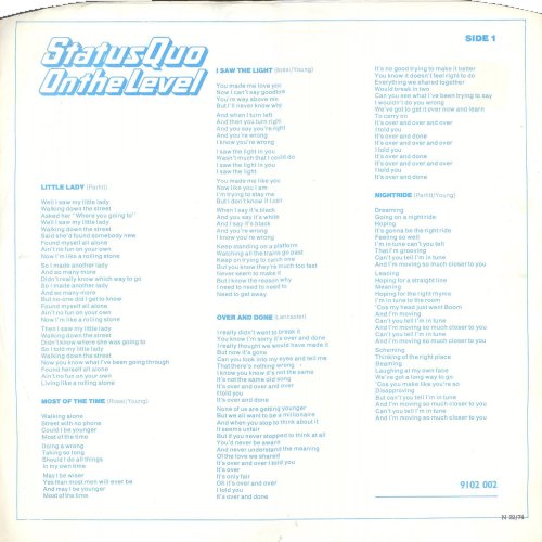 ON THE LEVEL Inner Sleeve Side A