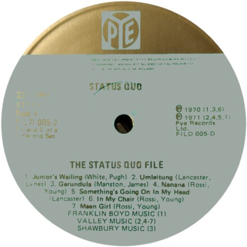 THE FILE SERIES Bliue Label - Disc 2 Side B