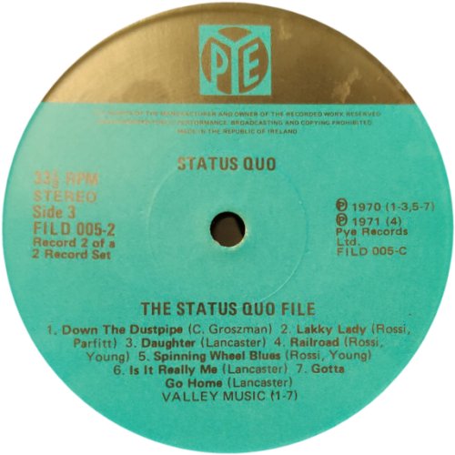 THE FILE SERIES Turquoise Label - Disc 2 Side A