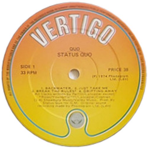 QUO (REISSUE) Label Side A