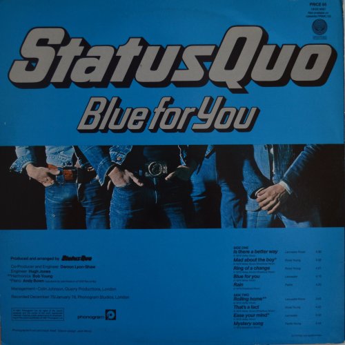 BLUE FOR YOU (REISSUE) Standard Sleeve Rear