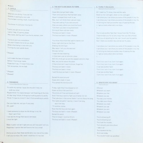 MARQUEE - THE COLLECTION 1958-1983 VOL 2 Gatefold Lyric Booklet Inner