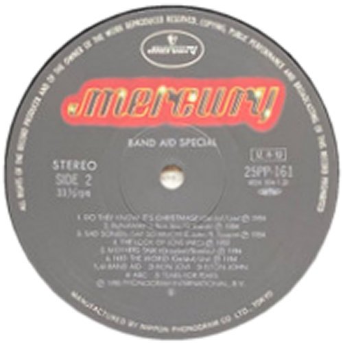 BAND AID SPECIAL Promo Label Side B
