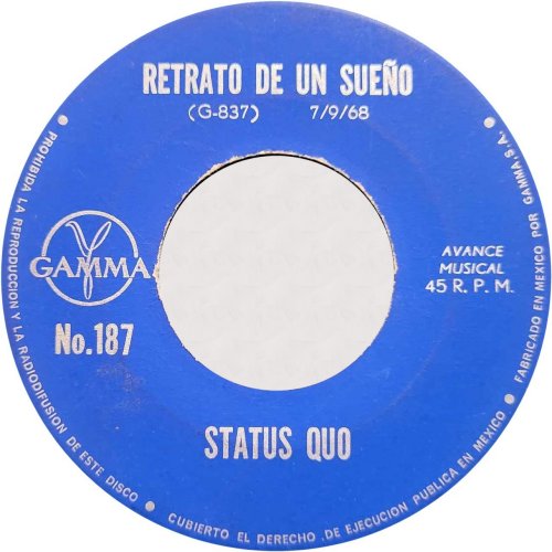 PICTURES OF MATCHSTICK MEN (PROMO) Blue Label Promo Side A