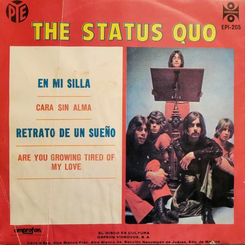 IN MY CHAIR (REISSUE) Picture Sleeve Rear