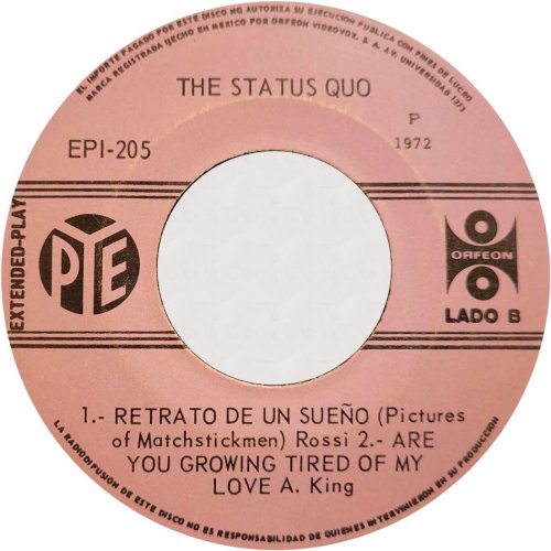 IN MY CHAIR (REISSUE) Pink Label Side B