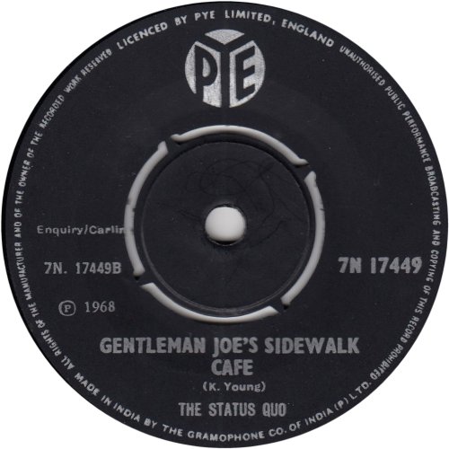 INDIA: PICTURES OF MATCHSTICK MEN Label Side B