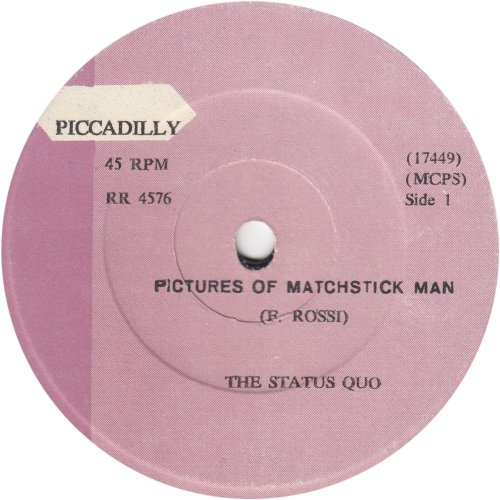 ISRAEL: PICTURES OF MATCHSTICK MEN Label Side A