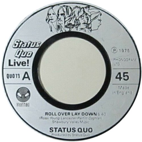 ROLL OVER LAY DOWN (LIVE) UK Label Side A